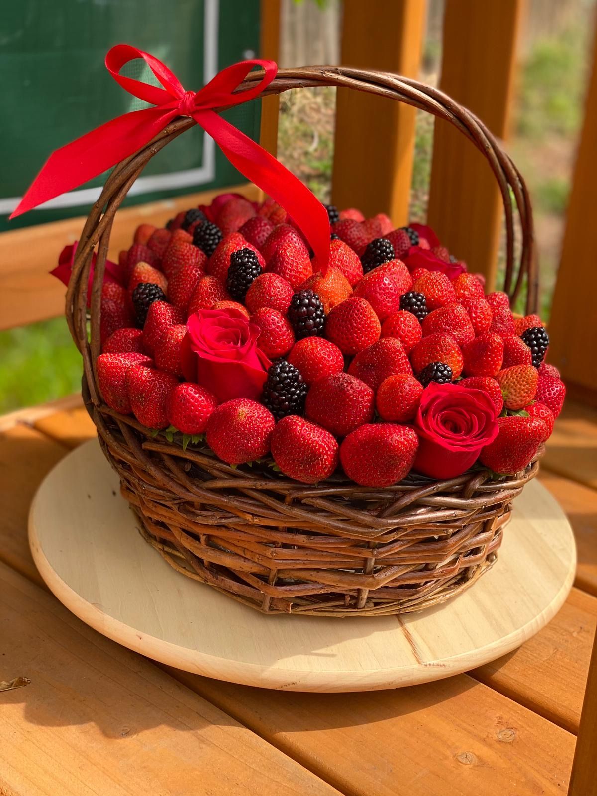 Confetti Chocolate Strawberry Fruit Bouquet