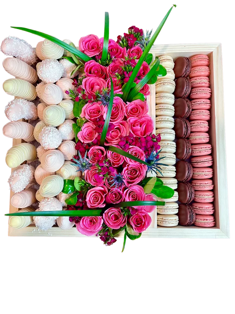 Box of Love with roses