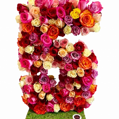 Floral 3ft Numbers