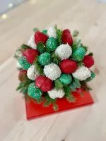 christmas chocolate covered strawberries