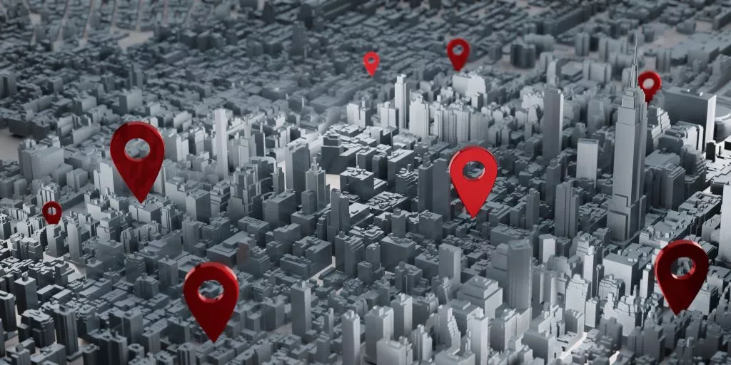 pin on new york map usa dark tone glow pin connection