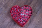 Health-conscious Valentine's treat: Belgian chocolate strawberries in Red Berry Box