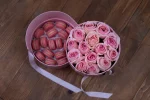 Elegant and unique Pink Rose-Macaron Round Box as a thoughtful Valentine's gift for her